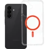 Oem Dėklas na Samsung A27 Drop Glue Colorful Ring Mag Cover zgodny su MagSafe oranžinė