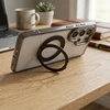 Oem Dėklas na Samsung A27 Frame Circle Stand zgodne su MagSafe juoda