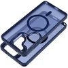 Dėklas na Samsung A37 Forcell F-Protect Shadow Stand Premium zgodne su MagSafe tamsiai mėlyna 0INT