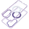 Oem Dėklas na Samsung A37 Frame Circle Stand zgodne su MagSafe violetinė