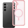 Oem FULL MATTE MAG COVER dėklas suderinamas su MagSafe skirtas Samsung Galaxy S24 FE rožinės spalvos