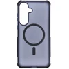 Dėklas, skirtas Samsung S26 FE / S25 FE, Forcell F-Protect BumperX Premium, suderinamas su MagSafe, tamsiai mėlynas 0INT