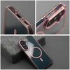 Oem Dėklas na Samsung S25 FE / S26 FE Frame Clear Hybrid Mag Cover zgodne su MagSafe pudrowy róż