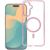 Oem Dėklas na Samsung S25 FE / S26 FE Frame Clear Hybrid Mag Cover zgodne su MagSafe pudrowy róż