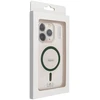 Oem Dėklas na Samsung S26 FE / S25 FE Drop Glue Colorful Ring Mag Cover zgodne su MagSafe ciemnozielone