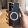 Oem Dėklas na Samsung S26 Frame Circle Stand zgodne su MagSafe transparentne