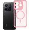 Oem FULL MATTE MAG COVER dėklas suderinamas su MagSafe skirtas Xiaomi Redmi Note 14 5G rožinės spalvos