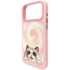 Dėklas NIMMY case BIG EYED LYING RAGDOLL CAT compatible with MagSafe for IPHONE 18 Pro/17 Pro pink