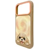 Dėklas NIMMY case BIG EYED LYING TEDDY POODLE compatible with MagSafe for IPHONE 18 Pro Max/17 Pro Max ruda