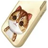 Nimmy dėklas Apple iPhone 16 6.1″ khaki Big Eyed Pet 2.0 Cat