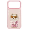 NIMMY dėklas GLASSES COOL DOG, skirtas IPHONE 18 Pro Max/17 Pro Max, rožinis