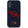 Dėklas Red Bull Raudona Bull Raudona Bull HC Silicone ORBR20 Logo Raudona Lining Apple iPhone 16 MagSafe granatų spalvos