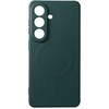 Oem Dėklas na Samsung S26 Silicone Mag Cover zgodne su MagSafe (camera protection) žalia