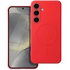 Oem Dėklas na Samsung S26 Silicone Mag Cover zgodne su MagSafe (camera protection) raudona
