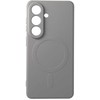 Oem Dėklas na Samsung S26 Silicone Mag Cover zgodne su MagSafe (camera protection) tytanowo pilka