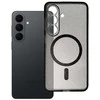 Oem Dėklas na Samsung S26 Clear Mag Cover - Glitter (Str / Camera Protection) zgodne su MagSafe juoda glitter