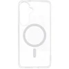 Dėklas, skirtas Samsung S26 ULTRA Drop Glue spalvotam žiediniam žurnalo dangteliui, suderinamas su MagSafe, baltas