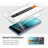 Spigen apsauginis stiklas GLAS.TR”EZ FIT” HD 2-pack skirtas Samsung Galaxy S25 Ultra transparent