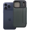 OEM atverčiamas dėklas iPhone 17 PRO MAX / 18 PRO MAX Razor Book, tamsi žalia