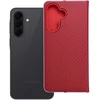 Oem Dėklas su klapką na Samsung A37 5G Luna Book Carbon raudona