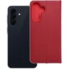 Oem Dėklas su klapką na Samsung A57 5G Luna Book Carbon raudona