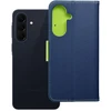 Oem Dėklas su klapką na Samsung A57 Fancy Book tamsiai mėlyna-kalkė