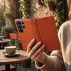 Oem Dėklas su klapką na Samsung A57 5G Mezzo Book koty ruda