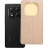 Dėklas Oem LUNA Book Gold skirtas Xiaomi Redmi Note 14 PRO 5G / 14 PRO PLUS 5G aukso spalvos