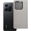 Dėklas Oem LUNA Book Gold skirtas Xiaomi Redmi Note 14 5G sidabro spalvos