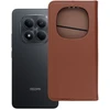 Dėklas Oem „Xiaomi Redmi NOTE 15 PRO 5G Smart Pro Book“ odinis atvartas, rūdos spalvos