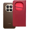 Oem Atverčiamas dėklas Xiaomi Redmi NOTE 15 PRO PLUS 5G Smart PRO Book, odinis, bordo spalvos.