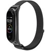 Oem Nylon apyrankė skirta Xiaomi Mi Band 5 / 6 / 7 juodos spalvos (05)