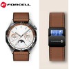 Dirželis „Samsung Galaxy Watch Forcell F-Design FS20“ magnetiniam eko odos 20 mm rudam laikrodžiui