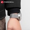 Dirželis „Samsung Galaxy Watch Forcell F-Design FS11“ magnetiniam plienui, 20 mm, sidabrinis