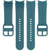 Oem Silikoninė apyrankė skirta Samsung Galaxy Watch 4 / 5 žalios spalvos (11)