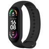 Braders Oem Silikoninė apryrankė skirta XIAOMI Mi Band 5 / 6 / 7 juodos spalvos (01)