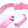Oem Silicone apyrankė for XIAOMI Mi Band 5 / 6 / 7 pink (37)