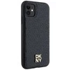 Apple iPhone 11 / XR DKNY odinis dėklas Monogram Pattern Metal Logo MagSafe (DKHMN61PSHRPSK) juodos spalvos