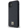 Apple iPhone 11 / XR DKNY odinis dėklas Monogram Pattern Metal Logo MagSafe (DKHMN61PSHRPSK) juodos spalvos