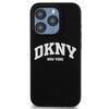 DKNY DKHMP13LSNYACH Apple iPhone 13 Pro 13 6.1″ juodos spalvos kietas dėklas Liquid Silicone baltos spalvos Printed Logo MagSaf
