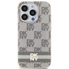 DKNY DKHMP13XHCPTSE Apple iPhone 13 Pro Max 6.7 inch beige kietas dėklas IML Checkered Mono Pattern & Printed S
