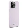 DKNY DKHMP14XSMCHLP Apple iPhone 14 Pro Max 6.7″ rožinės spalvos kietas dėklas Liquid Silicone Small Metal Logo MagSafe