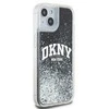 Apple iPhone 13 / 14 / 15 DKNY dėklas Liquid Glitter Big Logo (DKHCP15SLBNAEK) juodos spalvos