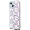 Apple iPhone 13 / 14 / 15 DKNY dėklas Liquid Glitter Multilogo (DKHCP15SLCPEPP) rožinės spalvos
