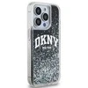 Apple iPhone 15 Pro DKNY dėklas Liquid Glitter Big Logo (DKHCP15LLBNAEK) juodos spalvos