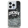 Apple iPhone 15 Pro DKNY dėklas Liquid Glitter Big Logo (DKHCP15LLBNAEK) juodos spalvos
