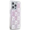 Apple iPhone 15 Pro DKNY dėklas Liquid Glitter Multilogo (DKHCP15LLCPEPP) rožinės spalvos
