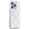 Apple iPhone 15 Pro DKNY dėklas Liquid Glitter Multilogo (DKHCP15LLCPEPT) baltos spalvos