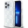 Apple iPhone 15 Pro DKNY dėklas Liquid Glitter Multilogo (DKHCP15LLCPEPT) baltos spalvos