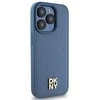 Apple iPhone 15 Pro DKNY odinis dėklas Monogram Pattern Metal Logo MagSafe (DKHMP15LPSHRPSB) mėlynos spalvos